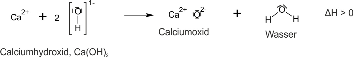 02 ta erhitzen von calciumhydroxid